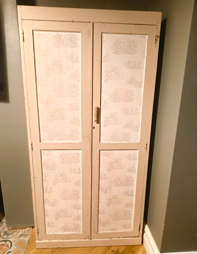 Solid oak linen cupboard - solid,