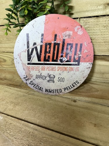 Webley pellets steel sign - pellets, .22