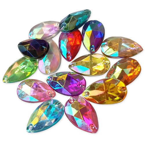 20pcs 11x18mm teardrop sew - 20pcs,