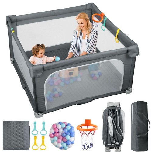 Large foldable baby playpen - large,
