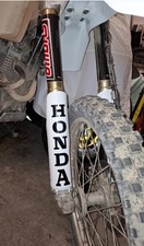 TWO HONDA FORKS STICKERS DECALS. CHOOSE SIZE AND COLOUR. VERTICAL