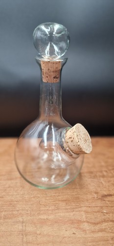 Vintage mid century glass wine - vintage,