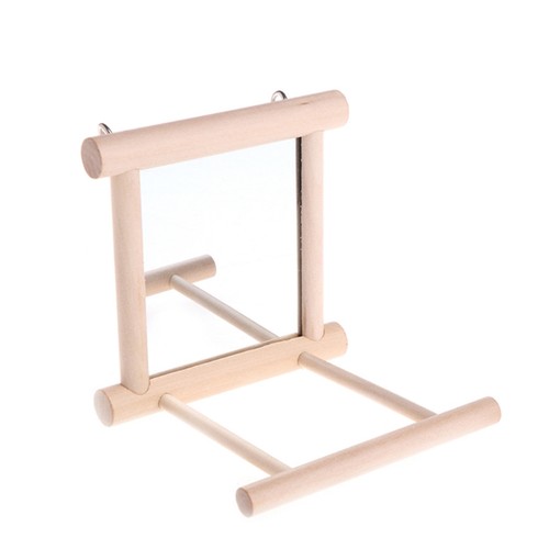 Budgie perches with mirror - budgie,
