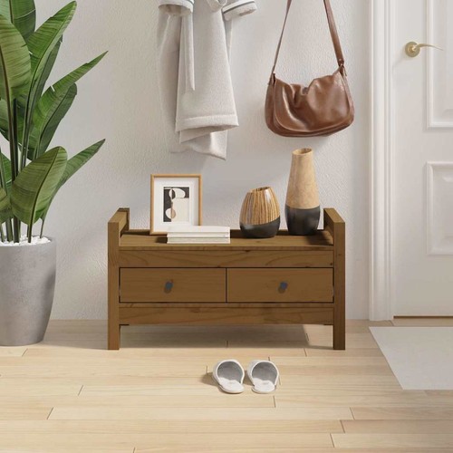 Hall bench honey - hall,