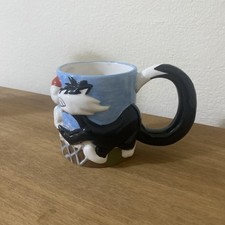 vintage warner bros 1995 mug sylvester and tweety pie 3D mug/cup  free Uk P&P 