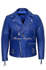 Men's Biker Jacket Blue