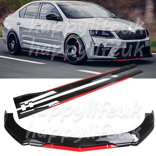 Red front bumper lip - front,