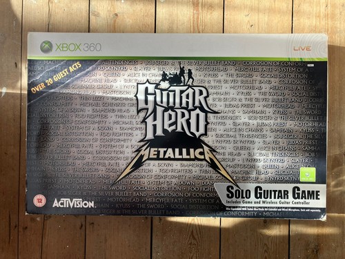 Xbox 360 guitar hero metallica - guitar,