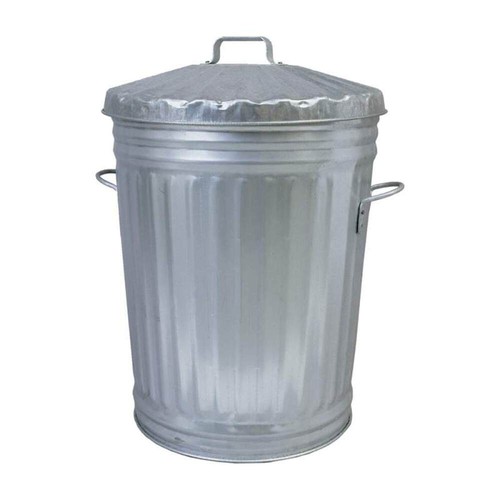 Ltr galvanised bin - galvanised,