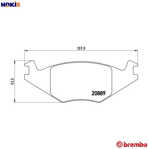 Brake pad set - set,