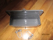 MASSEY FERGUSON   GRAY TRACTOR  TOOL BOX  AND BRACKETS T20 FE35