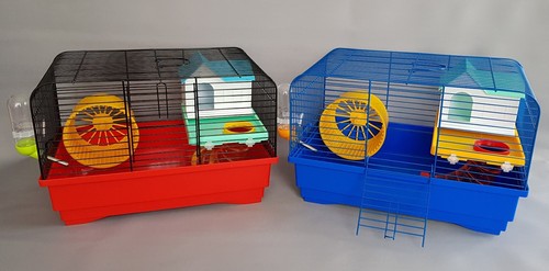 Hamster cage with house - house, tube