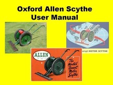 OXFORD ALLEN SCYTHE Model T & S Owners Instruction, Service & Maintenance Manual