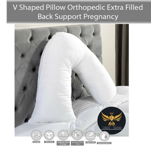 Shaped pillow orthopedic - v,