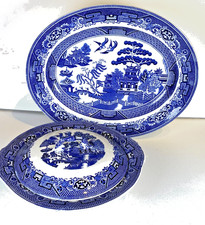 Lidded TUREEN (9.5"x5") and LARGE MEAT CARVING PLATTER (14"x11") by SWINNERTONS