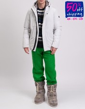 RRP€250 YES ZEE URBAN CHIC Parka Jacket Size XL Grey Partial Dow Padding Hooded