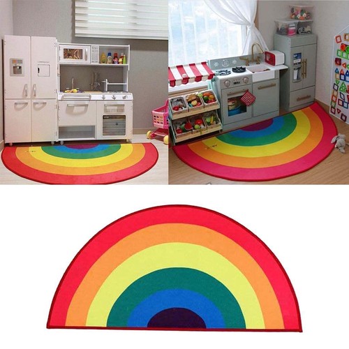 Rainbow area rug colorful - area,