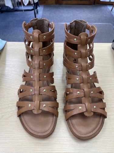 Tamaris tan leather gladiator - tan,