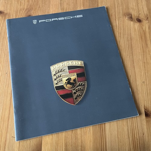1985 porsche sales brochure - porsche,