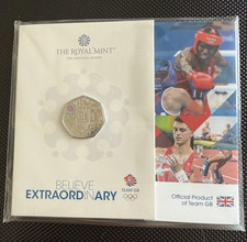 Team GB Olympic Games Tokyo 2020/21 50p Fifty Pence Coloured Coin LTD EDITION