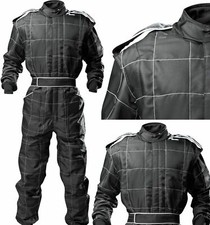 ADULT BLACK Race Suit Overalls