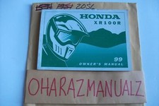 1999 HONDA XR100R Owner Owners Owner's Manual OEM