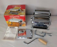 Imperia De Luxe Stainless Steel Pasta Maker Machine Made In Italy Chef Kitchen 