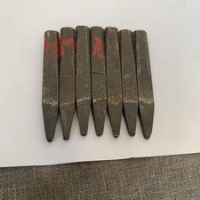 Antique Original old steel letter Stamps Punch - rare - carpentry / engineering 