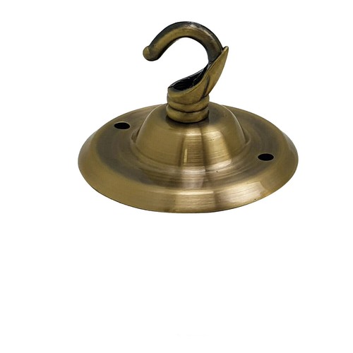 Ceiling rose hook plate single - rose,