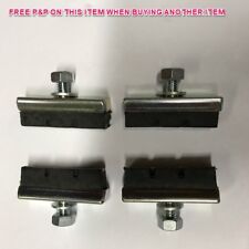 RALEIGH TWENTY RIDERS GET BETTER WET WEATHER BRAKING 4x LEATHER BRAKE SHOES