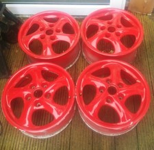 Porsche Twist Alloy Wheels Red