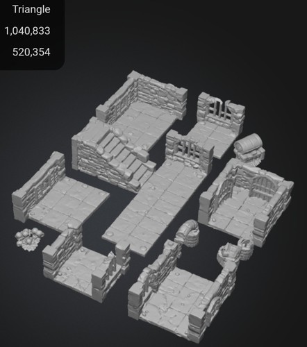 Terrain fantasy dungeon set - terrain,