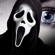 Scream Ghost Face Mask With Hood Halloween Horror Fun Fancy Dress Scream Killer