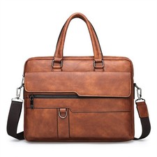 Mens Briefcase Satchel PU