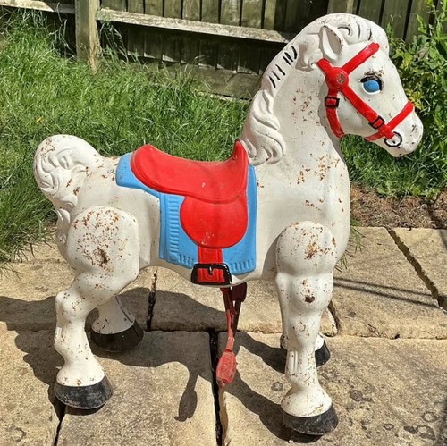 Vintage tin metal child - tin,