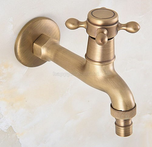 Antique brass outdoor faucet - brass,