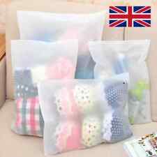 20X Travel Clothes Bags Frosted Resealable Bag Plastic Zip-lock Seal Storage Bag