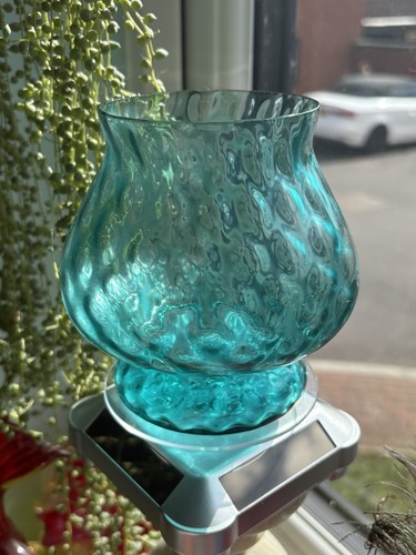 Vintage teal empoli - vintage, glass