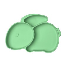 Cute Bunny Cartoon Silicone Suction Plate Set Baby Feeding Bowl Kit