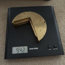 Off Cutt Of Heavy Brass Cnc