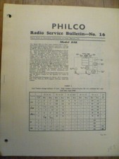 Philco  Model   238  Valve /