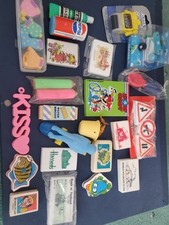 vintage eraser rubbers  1980s