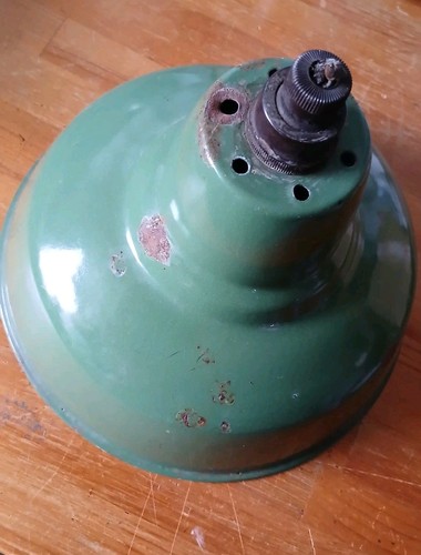 Industrial green enamel light - green,
