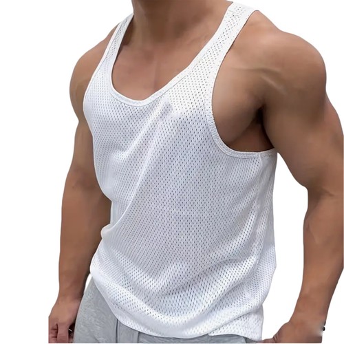 Mens mesh white vests men - mens,