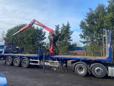timber mid mount crane trailer