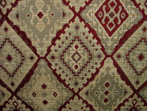 Crimson kilim chenille - chenille, fabric