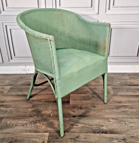 Vintage woven tub chair - woven,