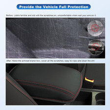 CDEFG Seat Leon MK3 2013-2019 Armrest Cover Centre Console Box Lid Leather An...