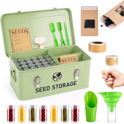Seed storage organizer metal - storage,
