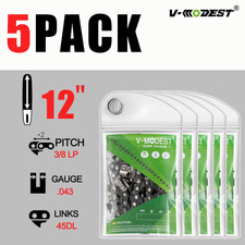 5PACK 12" Chainsaw Chain Fits RYOBI P548 ONE+ 18V OCS1830 Chainsaw